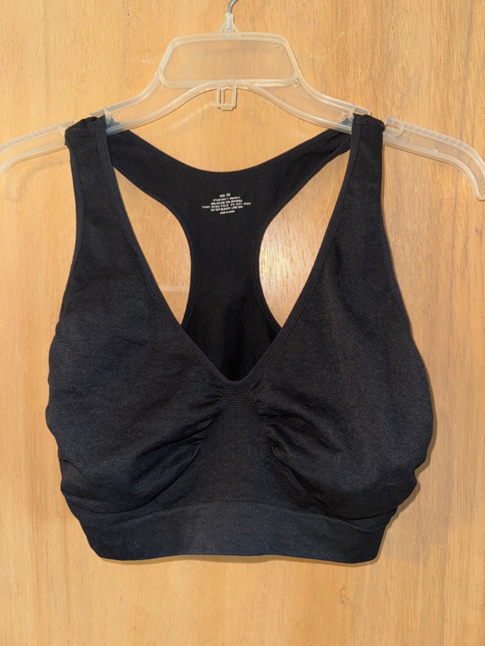 TWO Stretchy Racerback Sports Bras Wire Free 3X